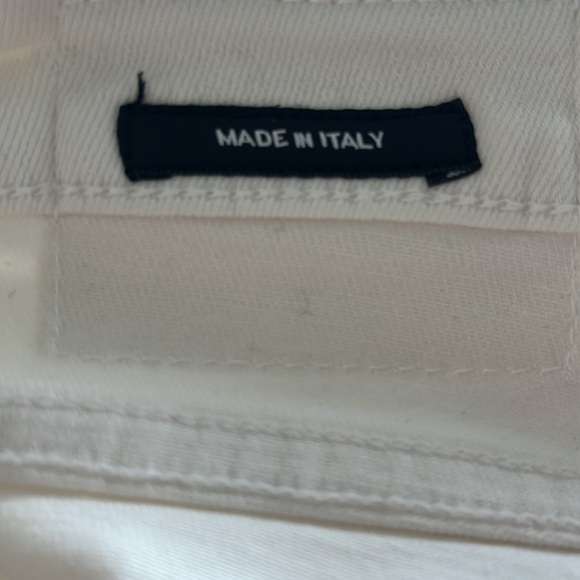 R13 Biker Boy White Cropped Jeans - Picture 10 of 11